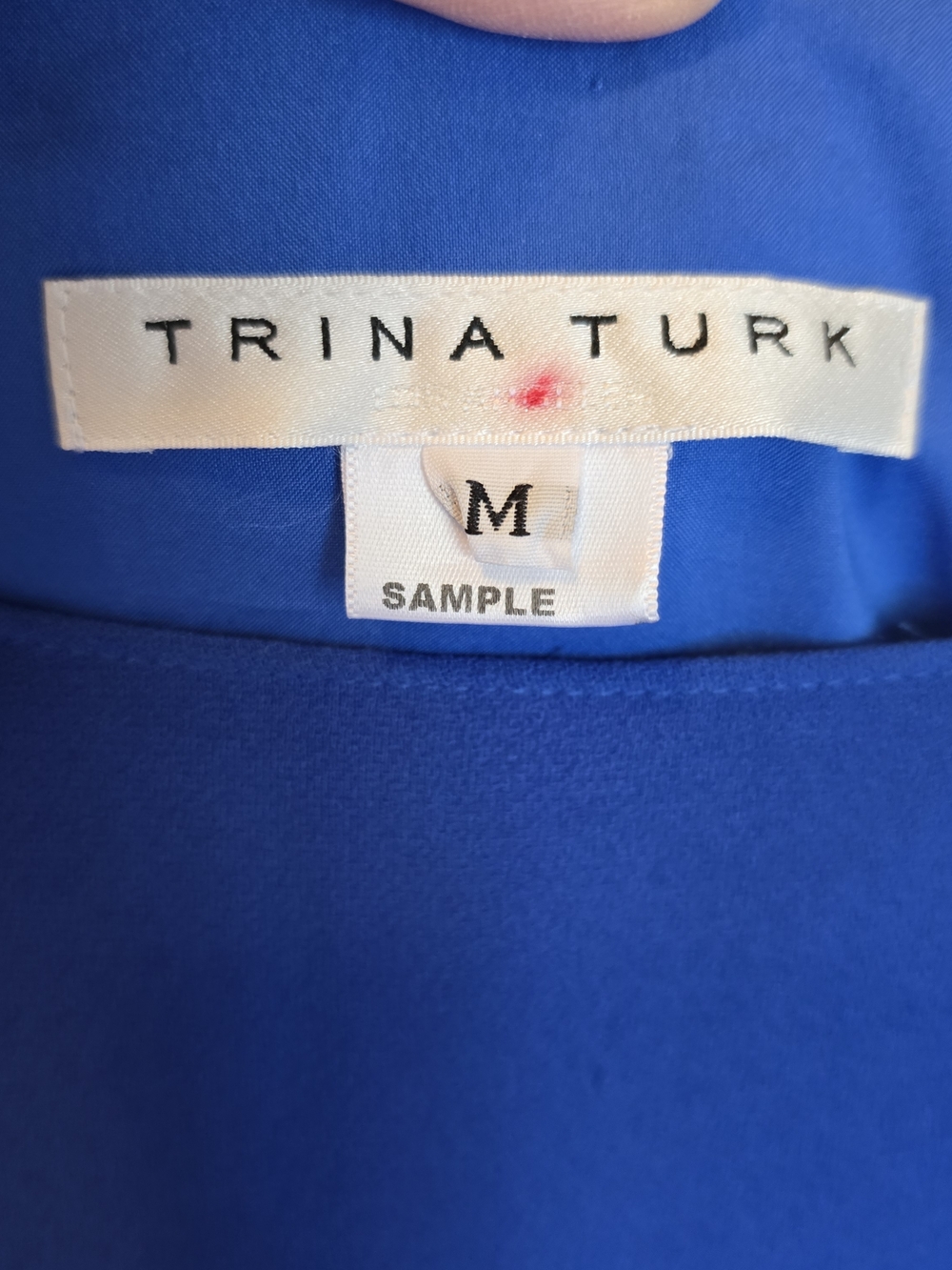 Trina Turk Royal Blue Dress Size Medium Sample - Picture 3 of 10